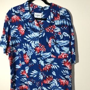 Good fellow- XL Cotton button down shirt. Floral design.